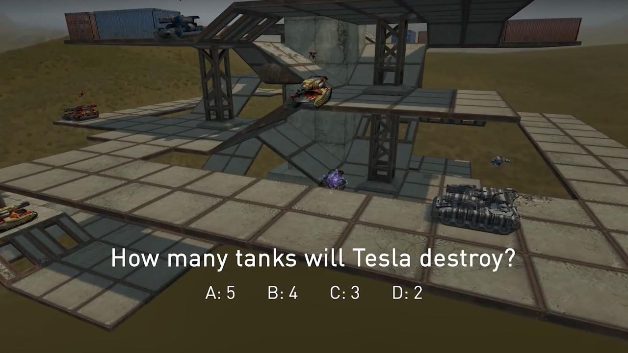 3D坦克多少辆坦克将被特斯拉击毁？