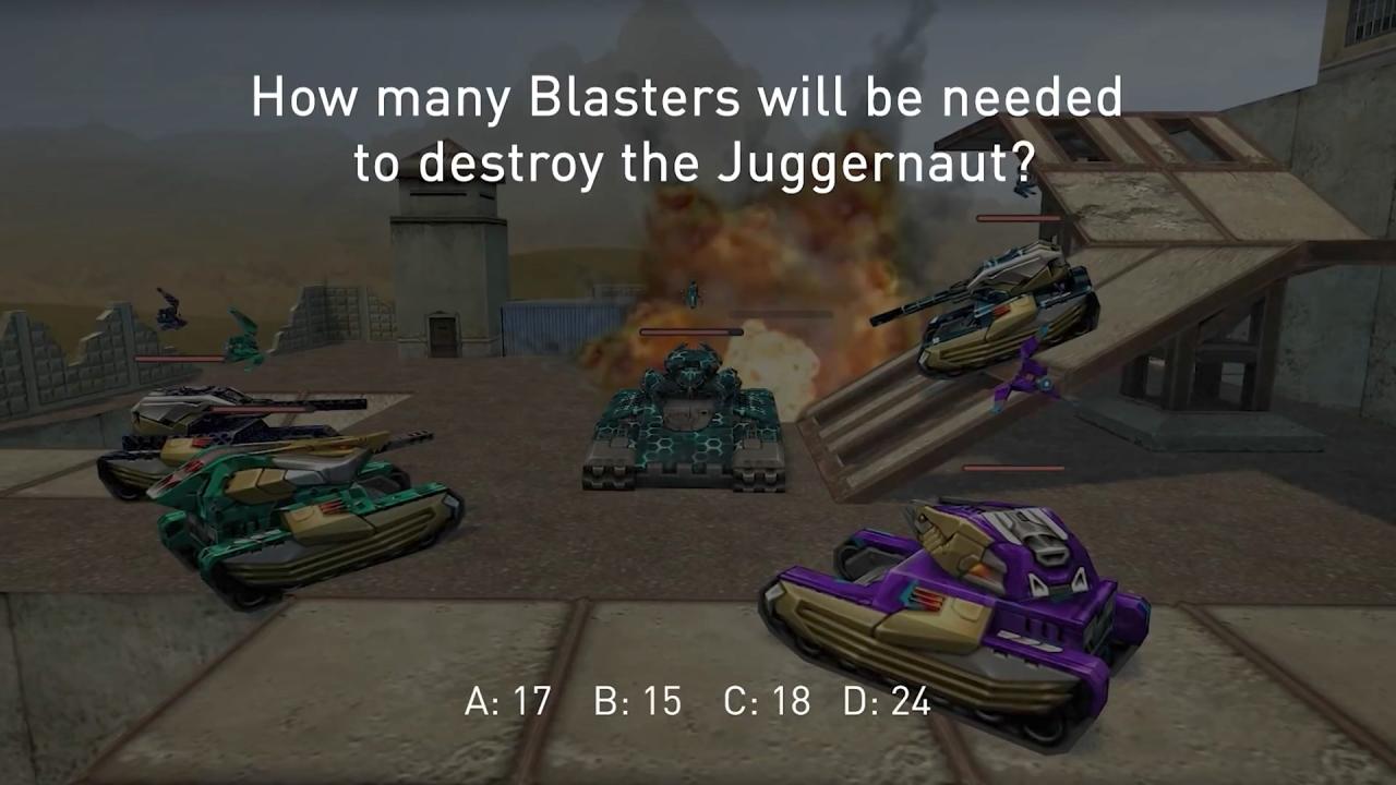 3D坦克每周猜猜看需要多少Blasters无人机，才能击毁超级坦克（剑圣）？