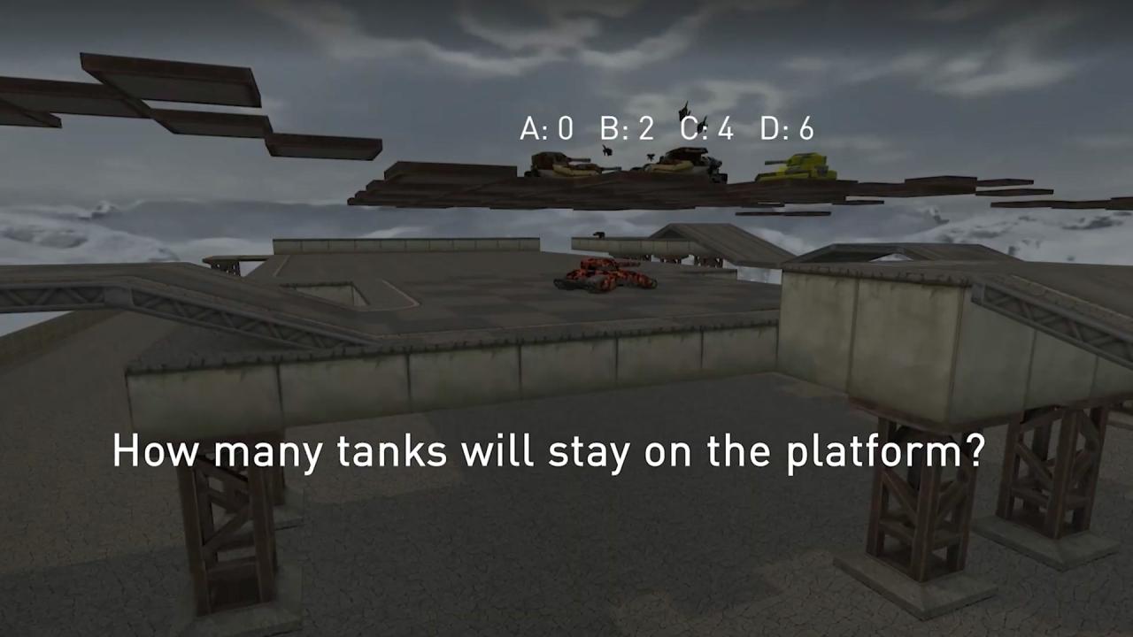 3D 坦克每周猜猜看问题：多少辆坦克将停留在平台上