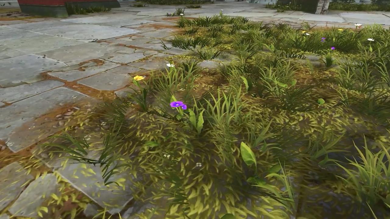 3D坦克高地角斗场上的花草