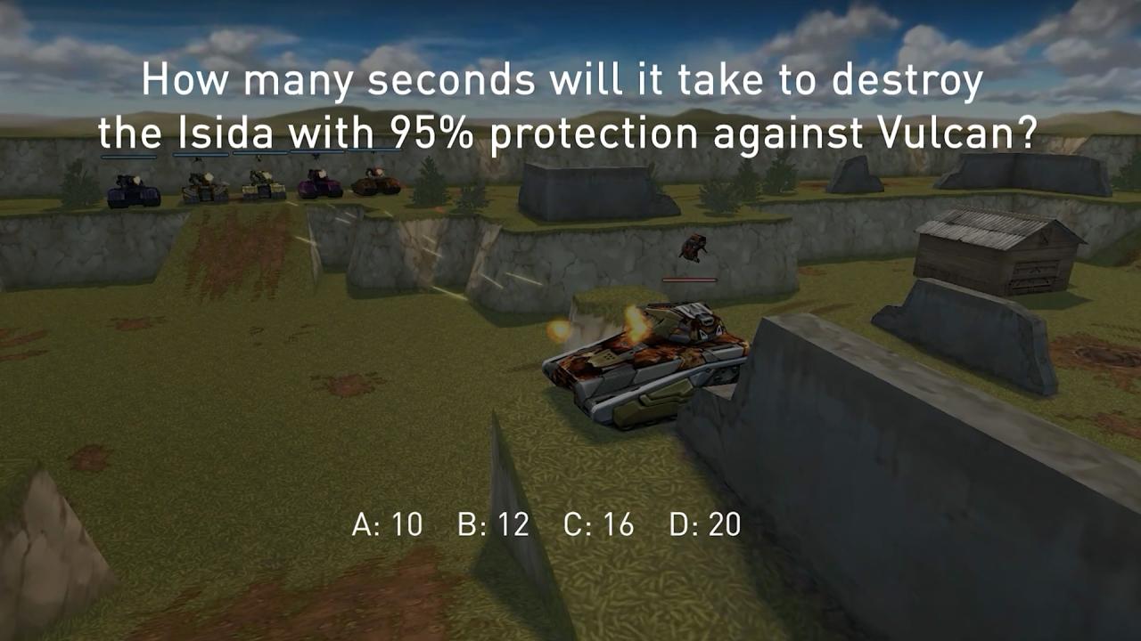 3D坦克每周猜猜看问题：多少秒能击毁装备防御磁力炮 95% 的极速炮？