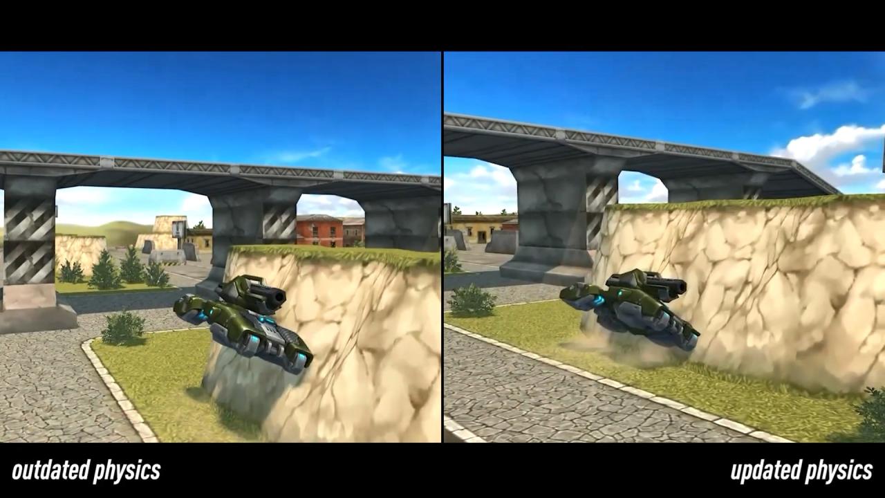 3D坦克霍珀底盘的超速跳跃技能之前可以爬墙，更新后不能爬墙