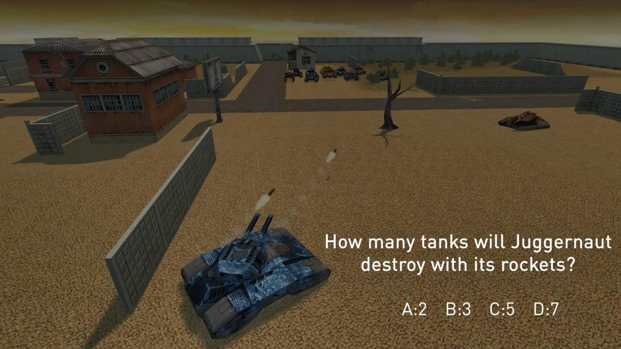 3D坦克猜猜看问题：超级坦克可以通过火箭炮击毁多少辆坦克 ？