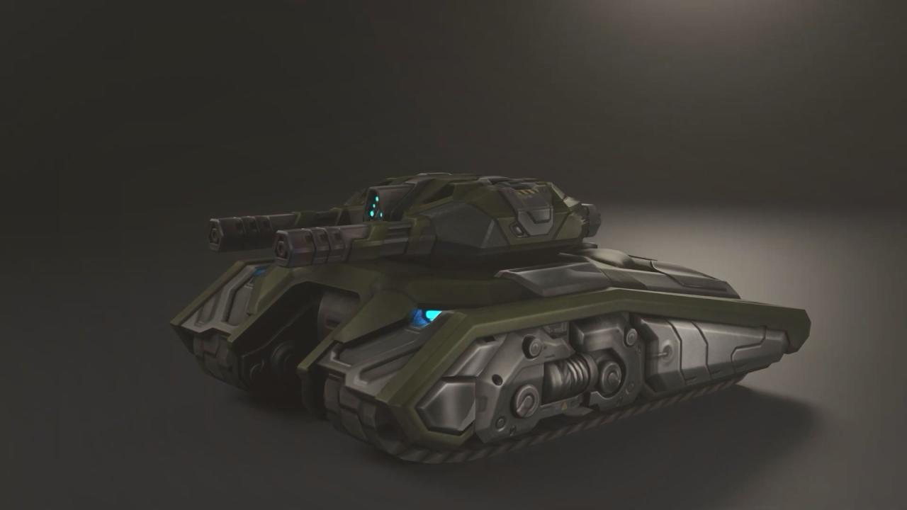 3D坦克猛犸象 HD 皮肤设计稿