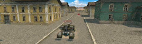 3D坦克蝎型炮塔火箭炮导弹远程攻击模式：超远距离攻击敌方坦克