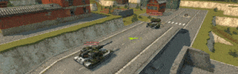 3D坦克蝎型炮塔超高速普通射击模式：近距离射击敌方坦克