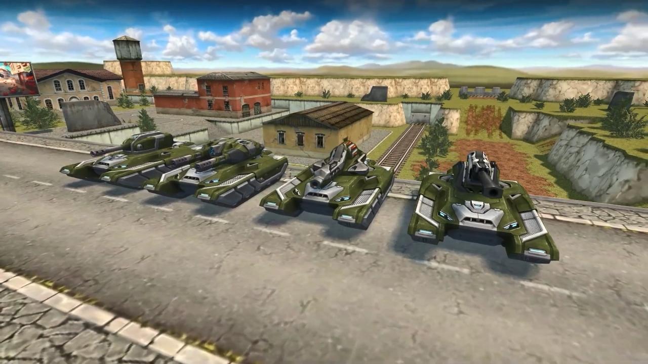3D 坦克轰天炮、离子炮、火龙珠和马格南重炮