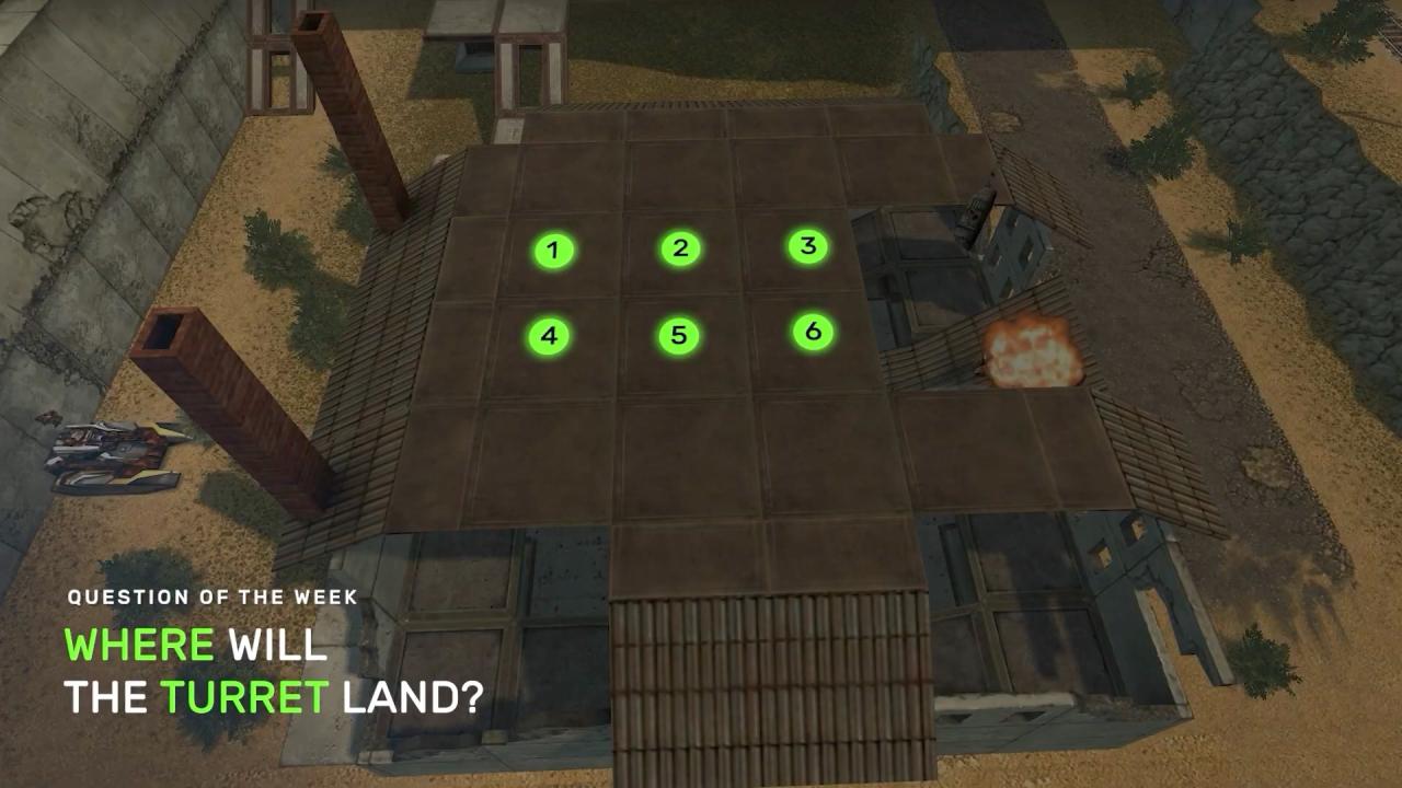 3D坦克每周猜猜看问题：炮塔将落在什么地方？