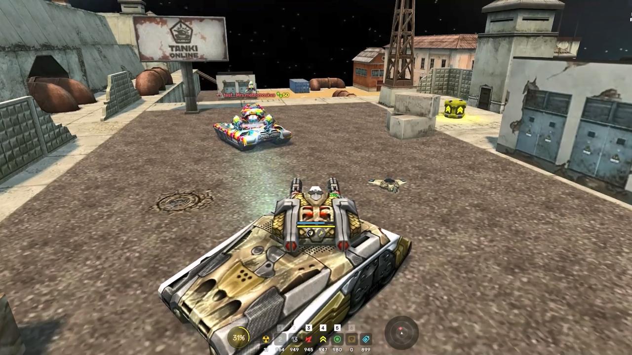 3D坦克 PC 版道具自动激活功能在寂静地图上，离子炮和猛犸象