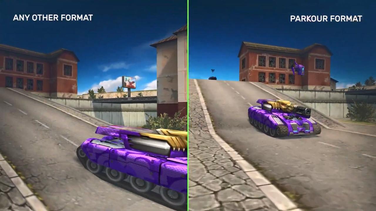 3D 坦克竞技模式和其它模式中的雷暴炮和蜂王对比