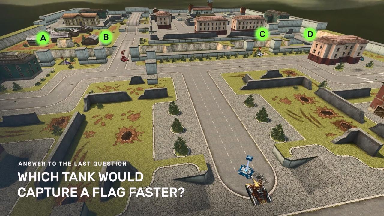 3D坦克每周猜猜看问题：哪辆坦克将更快地拔起旗帜？