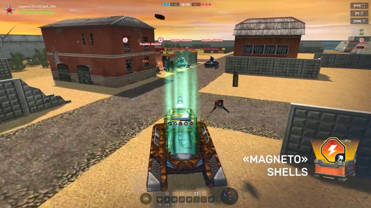 3D坦克雷暴炮“万磁王”参数在沙漠地图的使用效果