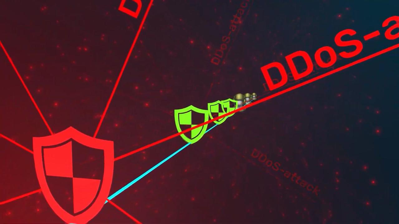 DDoS 攻击图示
