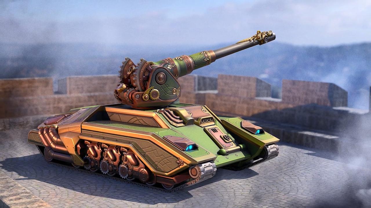 3D坦克猛犸象重炮 SP 皮肤艺术概念图