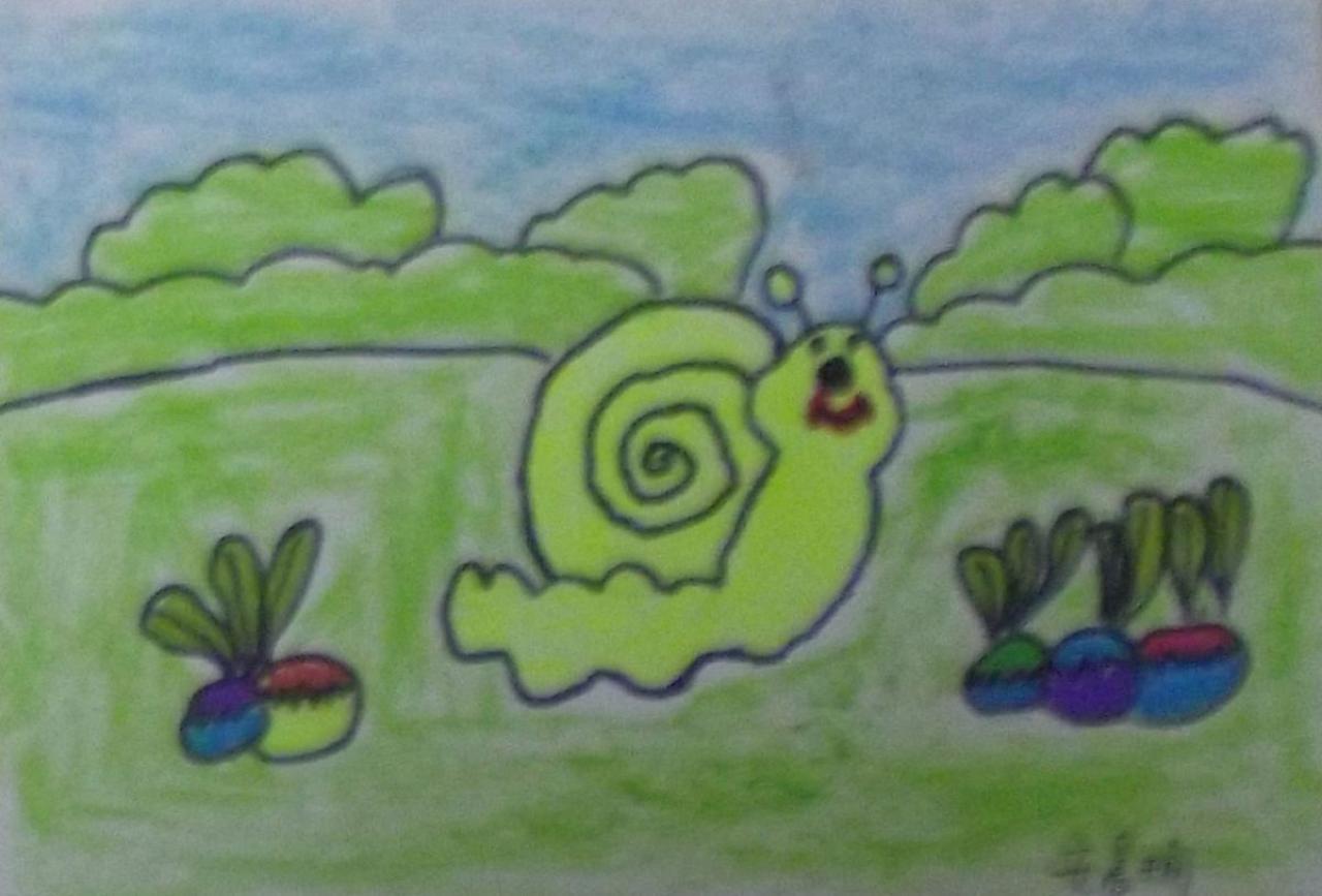 小蜗牛 安晨瑜画