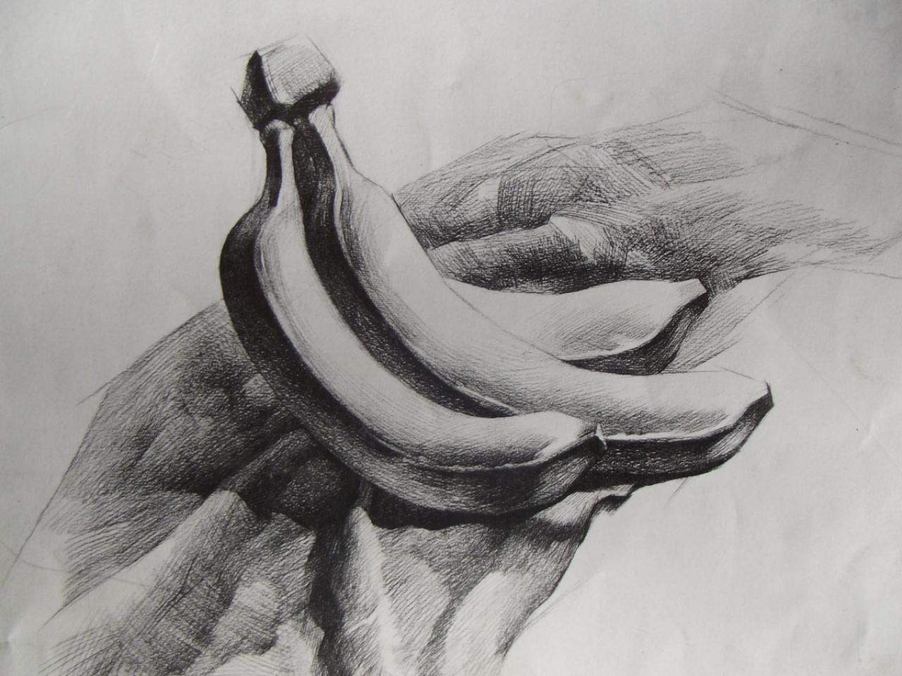 第四步，画出香蕉的中间色调