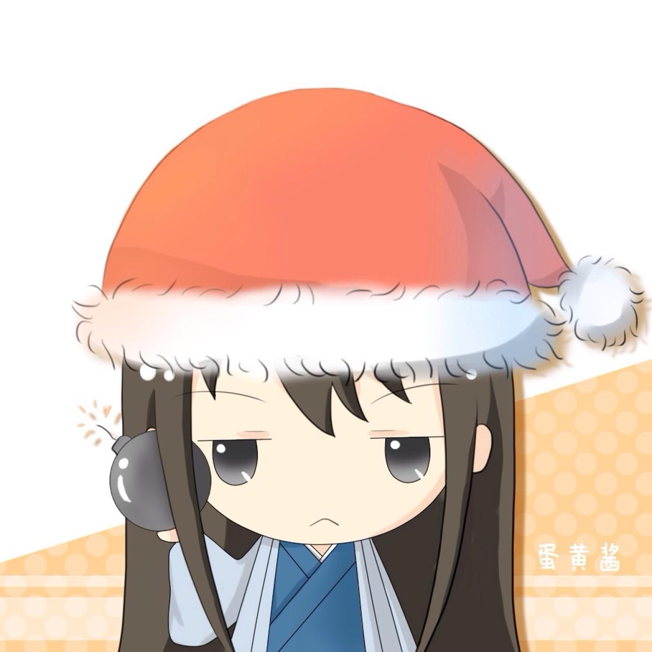 《银魂》桂小太郎戴着圣诞帽拿着炸弹头像