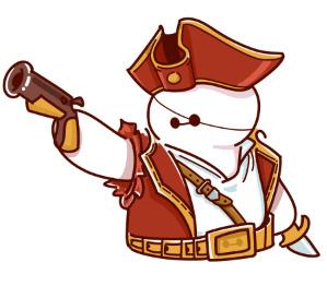 LOL英雄联盟海盗船长普朗克版大白头像