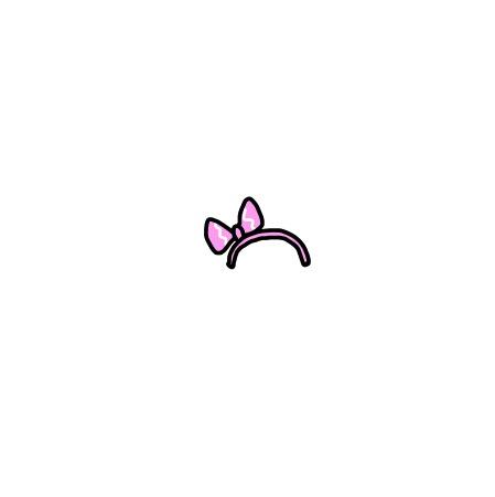 紫色蝴蝶结发箍小头像