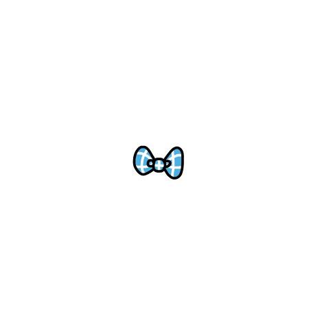 蓝白蝴蝶结小头像