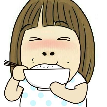 吃米饭的女孩头像
