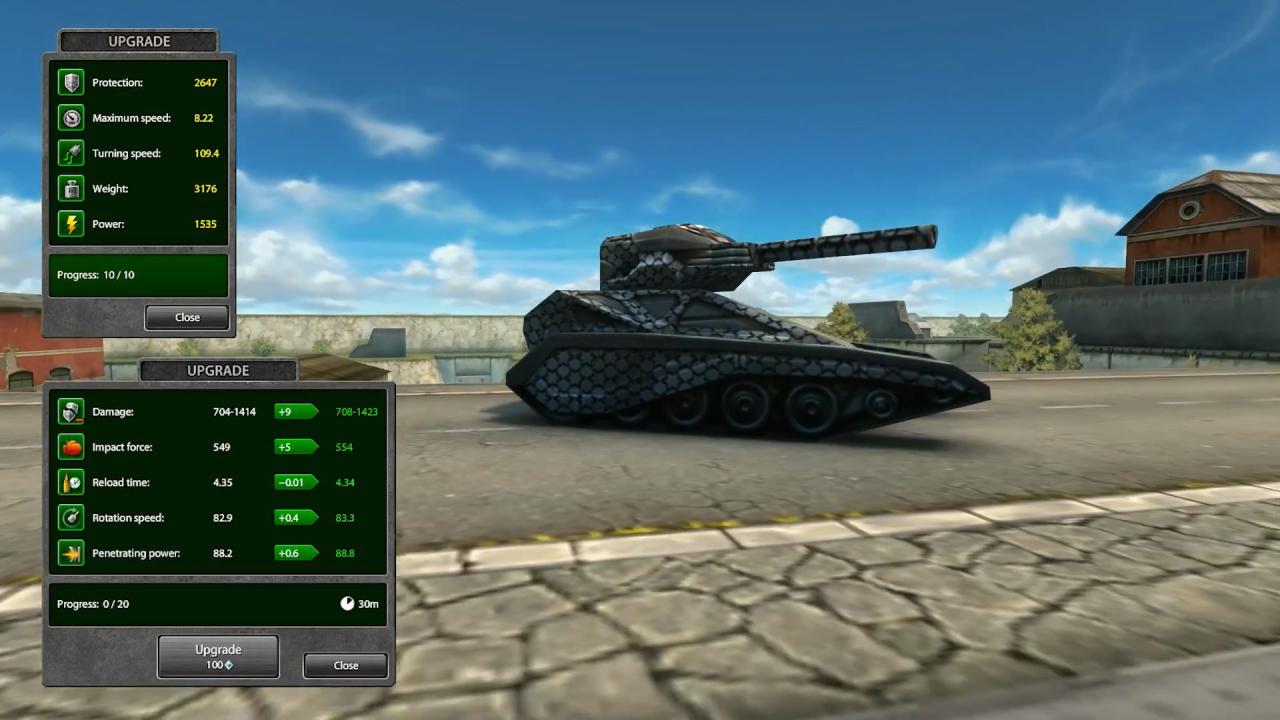 3D坦克独裁者激光炮的参数