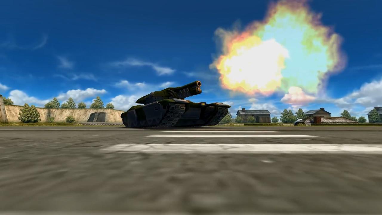 维京雷暴炮Prime皮肤的坦克正在开火