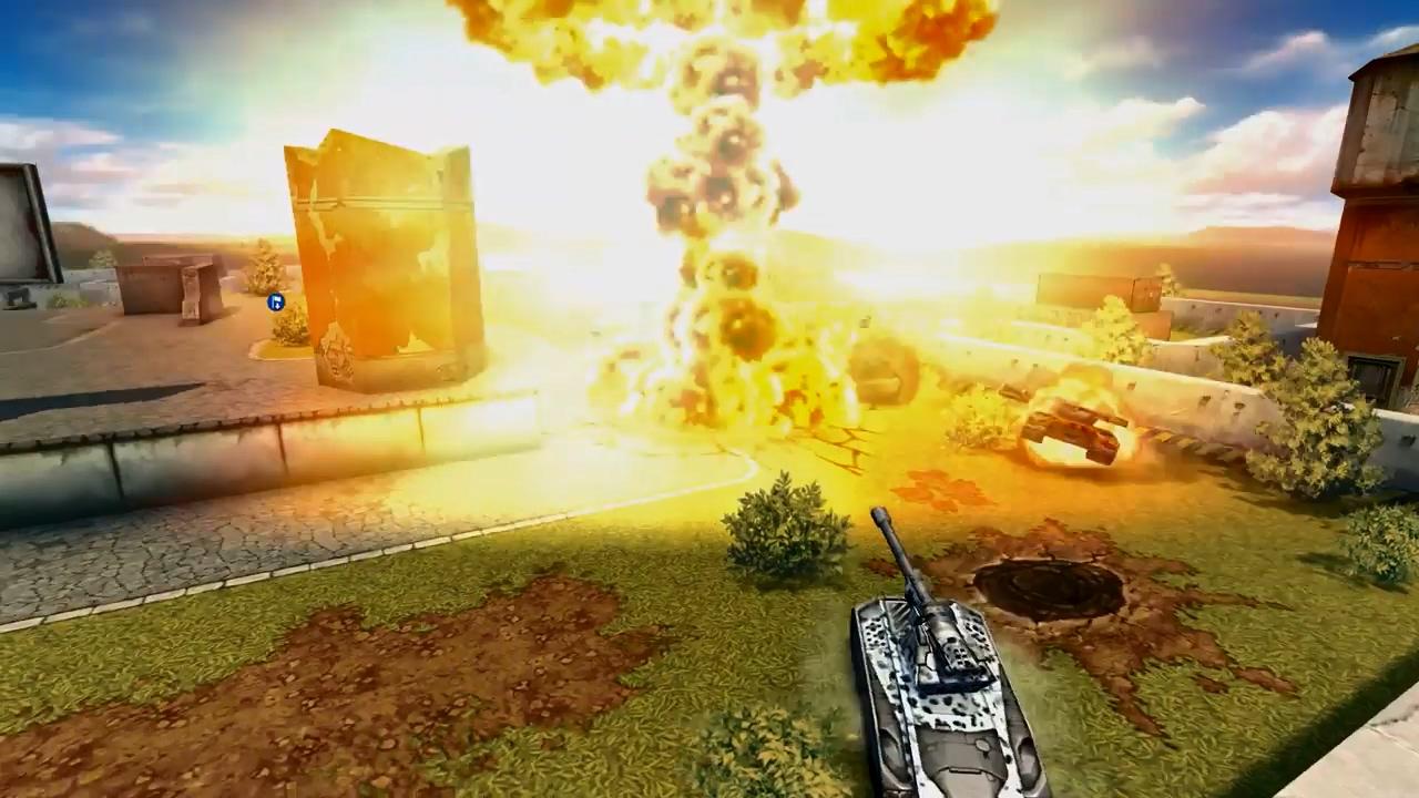 3D坦克玛格南与核弹爆炸的瞬间