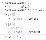 三个JavaScript值在Chrome浏览器打印的结果