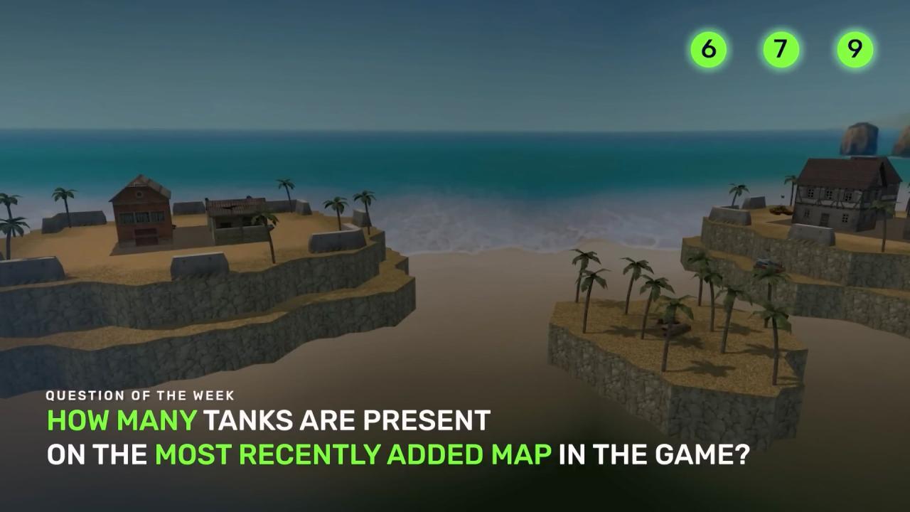 3D坦克每周猜猜看：在游戏中最近添加的地图上有多少辆坦克？